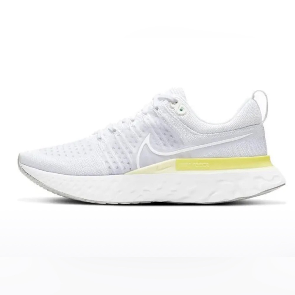 Nike React Infinity Run Flyknit 2 White Light
Citron Womens Size 10.5 FITS 9-9.5